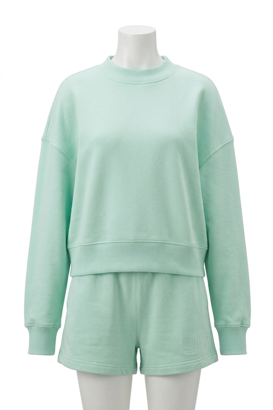 NEW THE KOOPLES sweatshirt with logo in mint green
